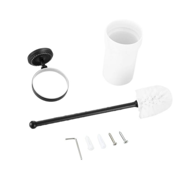 Retro Bathroom Antique Brass Wall Mounted Ceramics Cup Toilet Cleaning Brush Retro Bathroom Antique Brass Wall Mounted Ceramics Cup Toilet Cleaning Brush